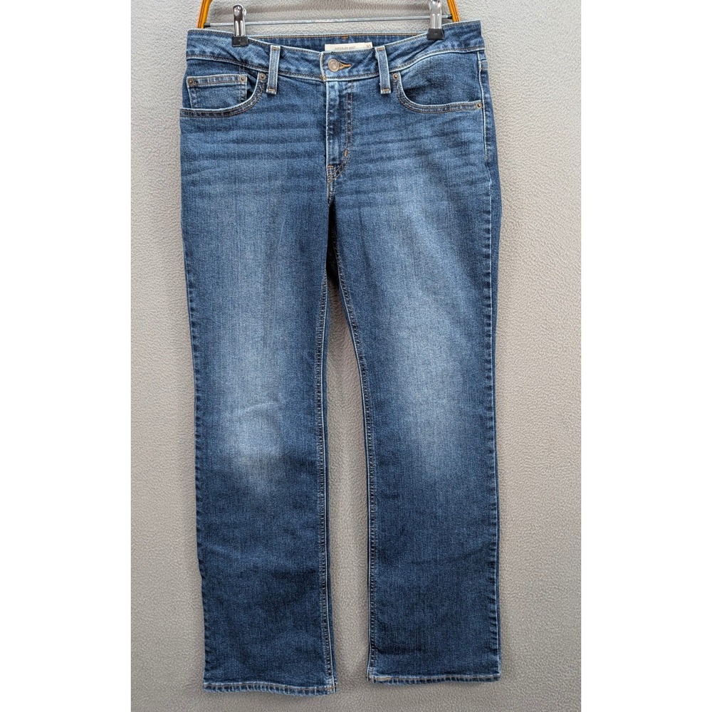 Y2K Levi's Super Low Boot Jeans Women's 30 Blue Med Wash Low Rise Bootcut Denim